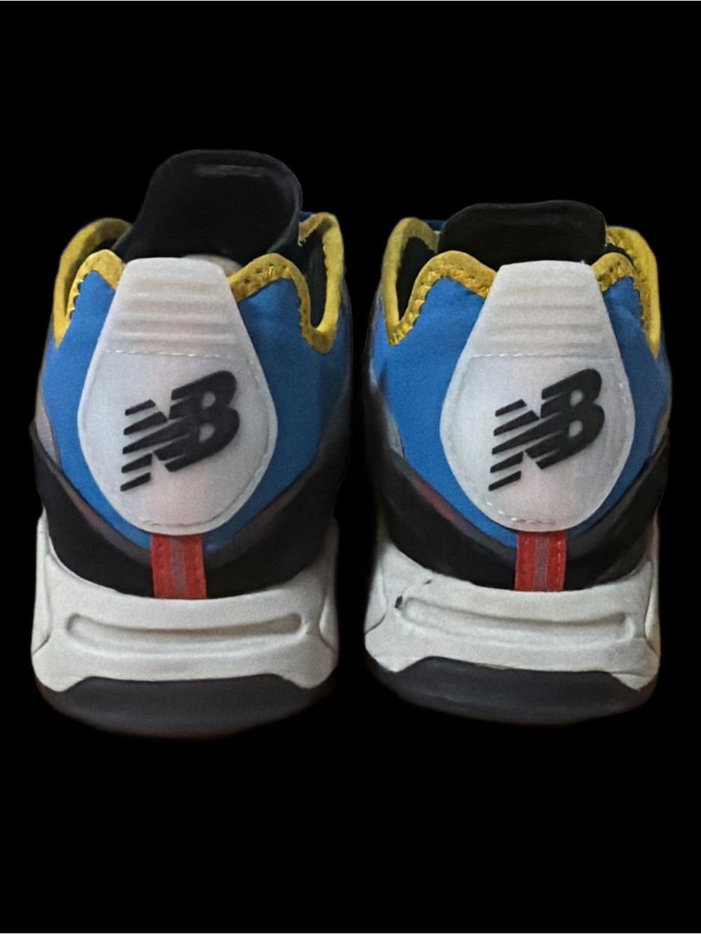 New Balance X-RACER Men’s size 10.5 Blue & Yellow Runners GUC - Picture 6 of 13
